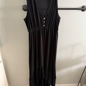 Emma & Michele Black High Low Dress